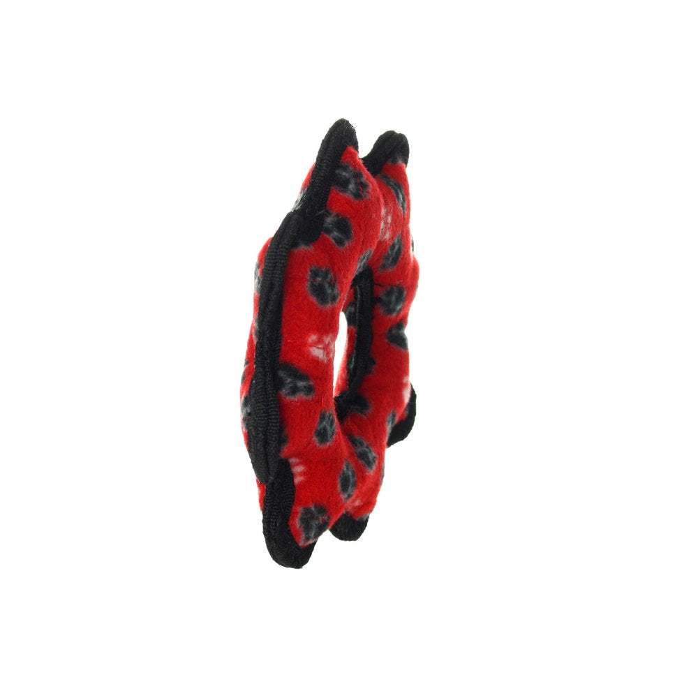 Tuffy Jr Gear Ring Red Paw Durable Dog Toy Animals & Pet Supplies > Pet Supplies > Dog Supplies > Dog Toys VIP Products   