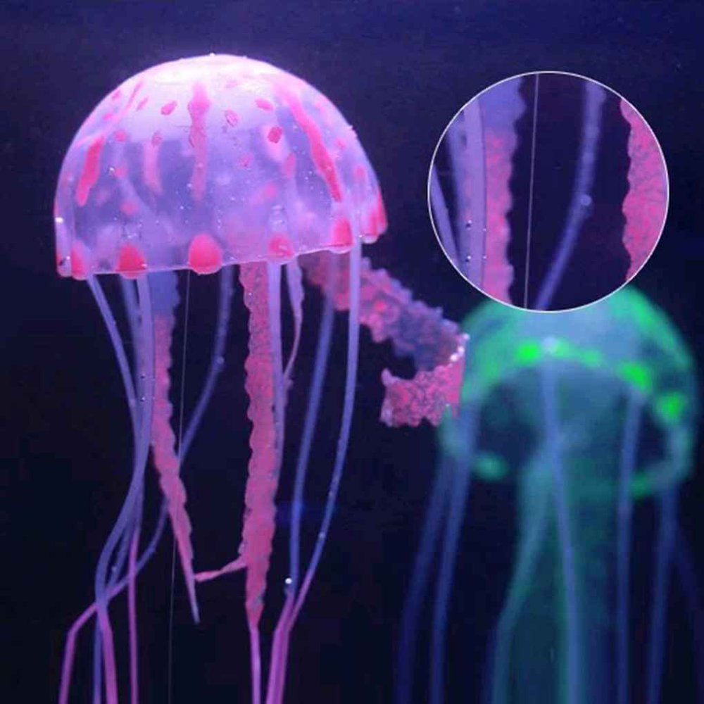 Holiday Clearance 3Pcs LED Fantasy Jellyfish Lamp round Light Effects Artificial Jellyfish Jelly Fish Tank Aquarium Mood Lamp for Home Decoration Magic Lamp for Gift Animals & Pet Supplies > Pet Supplies > Fish Supplies > Aquarium Lighting Elenxs   