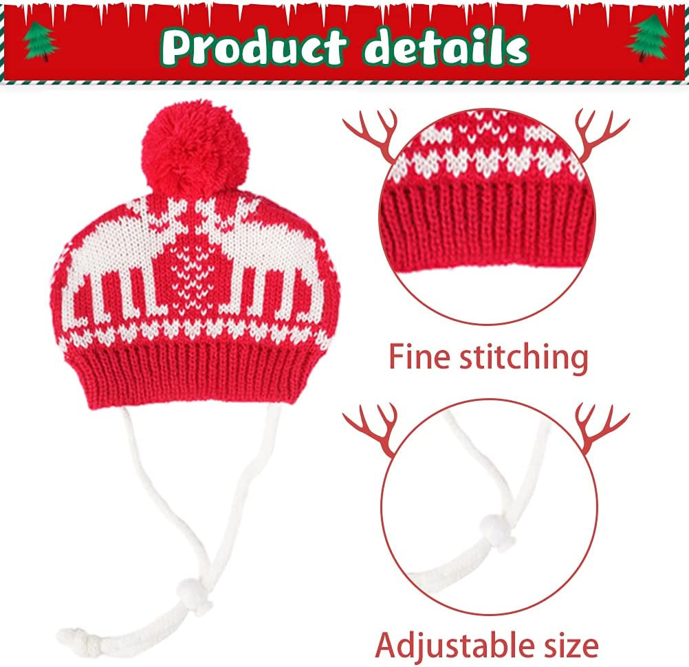 Dog 2022 New Year Costume - Red Scarf and Hat Set Party Accessories Knit for Pet Kitty, Full of Feast for Small to Large Puppy(M) Animals & Pet Supplies > Pet Supplies > Dog Supplies > Dog Apparel BINGPET   