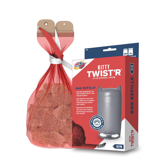 Red Rocket Litter Disposal System Refills for 5L KITTY TWIST'R Cat/Classic Litter Pail, 7-Layer Film, Made in USA, 10 Count Animals & Pet Supplies > Pet Supplies > Cat Supplies > Cat Litter RED ROCKET   