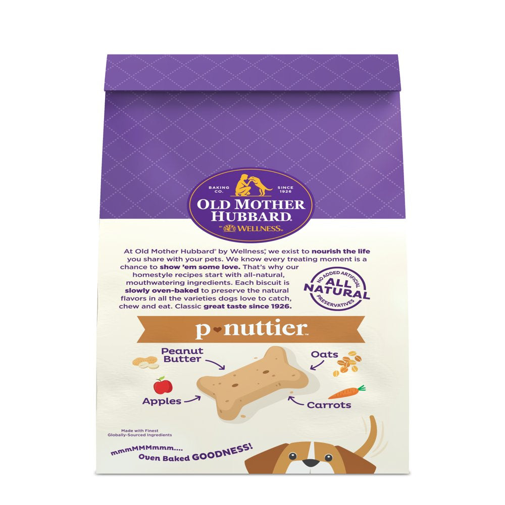 Old Mother Hubbard by Wellness Classic P-Nuttier Natural Small Oven-Baked Biscuits Dog Treats, 20 Ounce Bag Animals & Pet Supplies > Pet Supplies > Dog Supplies > Dog Treats Wellness Pet Food   