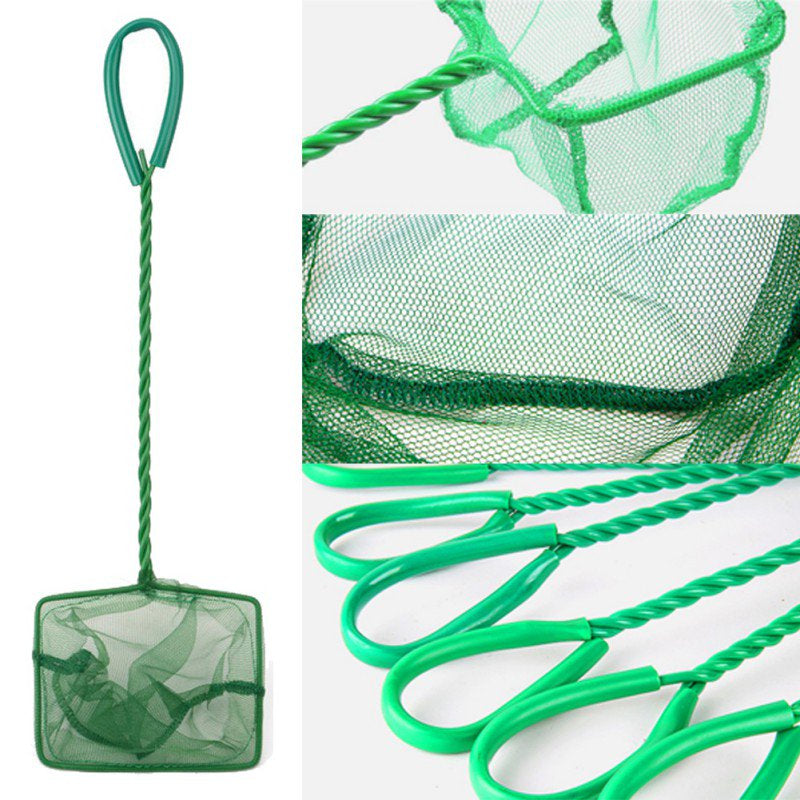 Aquarium Square Fishing Net Catching Dush Long Handle Cleaning Tool Mesh Animals & Pet Supplies > Pet Supplies > Fish Supplies > Aquarium Fish Nets Esho   