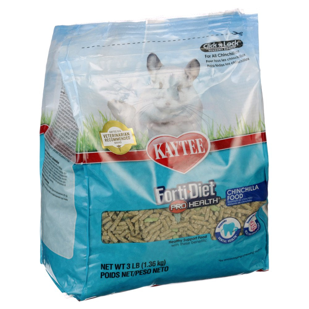 Kaytee Forti-Diet Pro Health Chinchilla Food 3Lb Animals & Pet Supplies > Pet Supplies > Small Animal Supplies > Small Animal Food Central Garden and Pet   