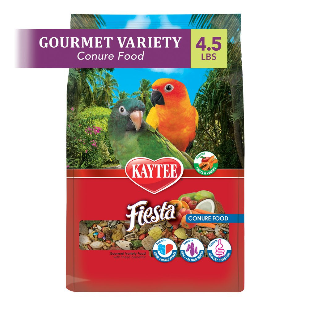 Kaytee Fiesta Conure Pet Bird Food, 4.5 Lb