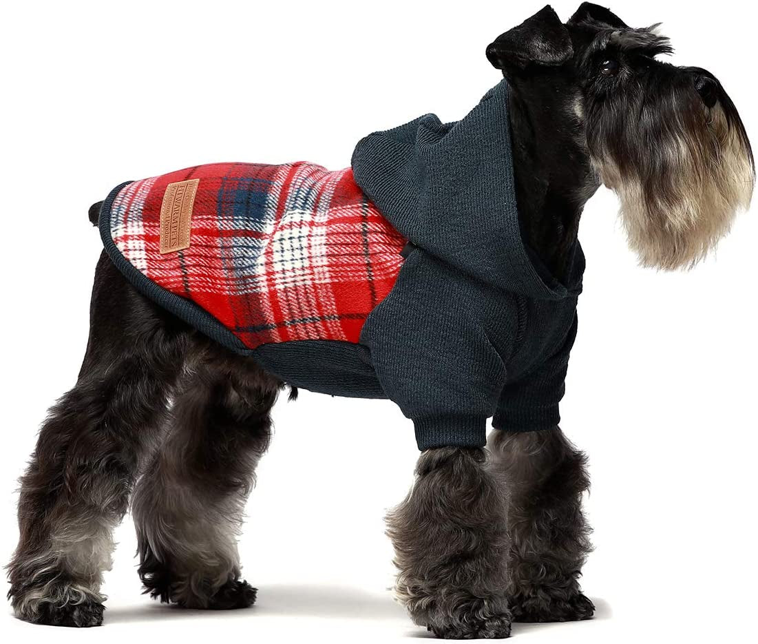 Fitwarm Knitted Pet Clothes Dog Sweater Hoodie Sweatshirts Pullover Cat Jackets Red Medium Animals & Pet Supplies > Pet Supplies > Dog Supplies > Dog Apparel Fitwarm Red X-Large 