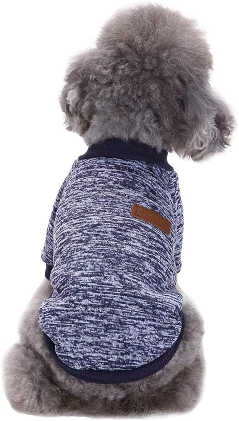 CHBORLESS Pet Dog Classic Knitwear Sweater Warm Winter Puppy Pet Coat Soft Sweater Clothing for Small Dogs (M, Grey) Animals & Pet Supplies > Pet Supplies > Dog Supplies > Dog Apparel CHBORLESS   