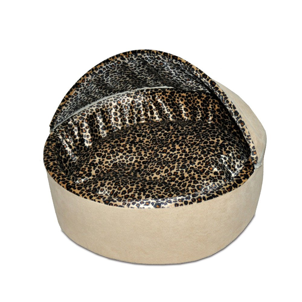 K&H Thermo Kitty Pet Cat Bed, Tan/Leopard Animals & Pet Supplies > Pet Supplies > Cat Supplies > Cat Beds K&H Pet Products   