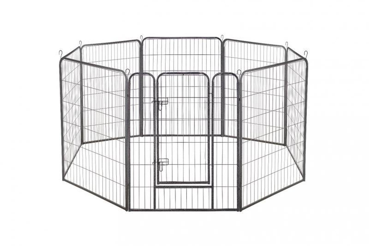 AFANQI 32" X 40" Heavy Foldable Indoor and Outdoor Pet Playpen, Pet Exercise Fence, Barrier Playpen, Kennel for Dogs and Cats
