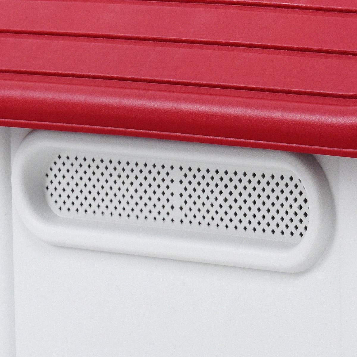 Up to 30 Lbs Waterproof Plastic Dog Cat Kennel Puppy House Outdoor Pet Shelter Red SMALL