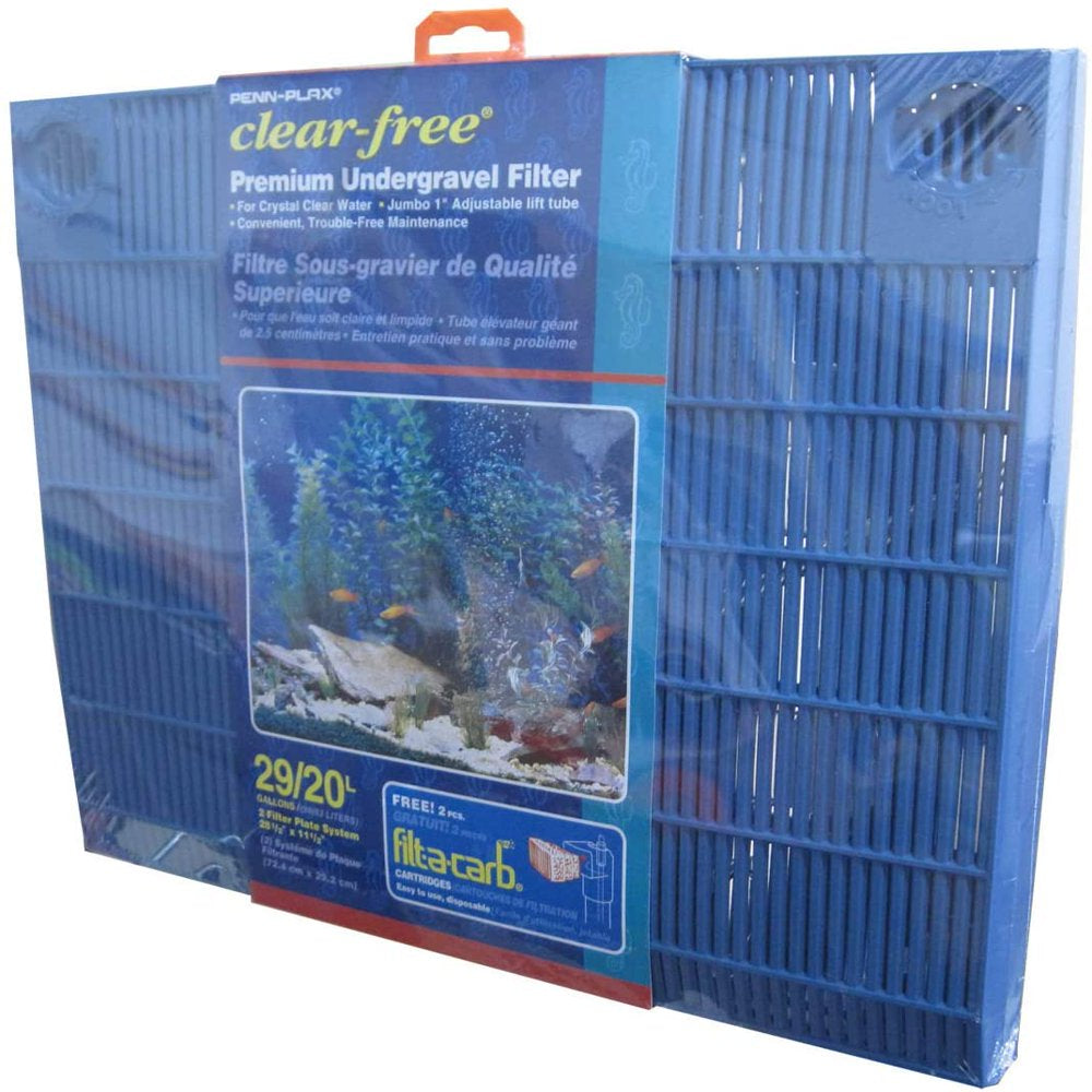 Penn-Plax Clear-Free under Gravel Aquarium Filter – Suitable for 20 – 29 Gallon Tanks Animals & Pet Supplies > Pet Supplies > Fish Supplies > Aquarium Filters Penn-Plax   