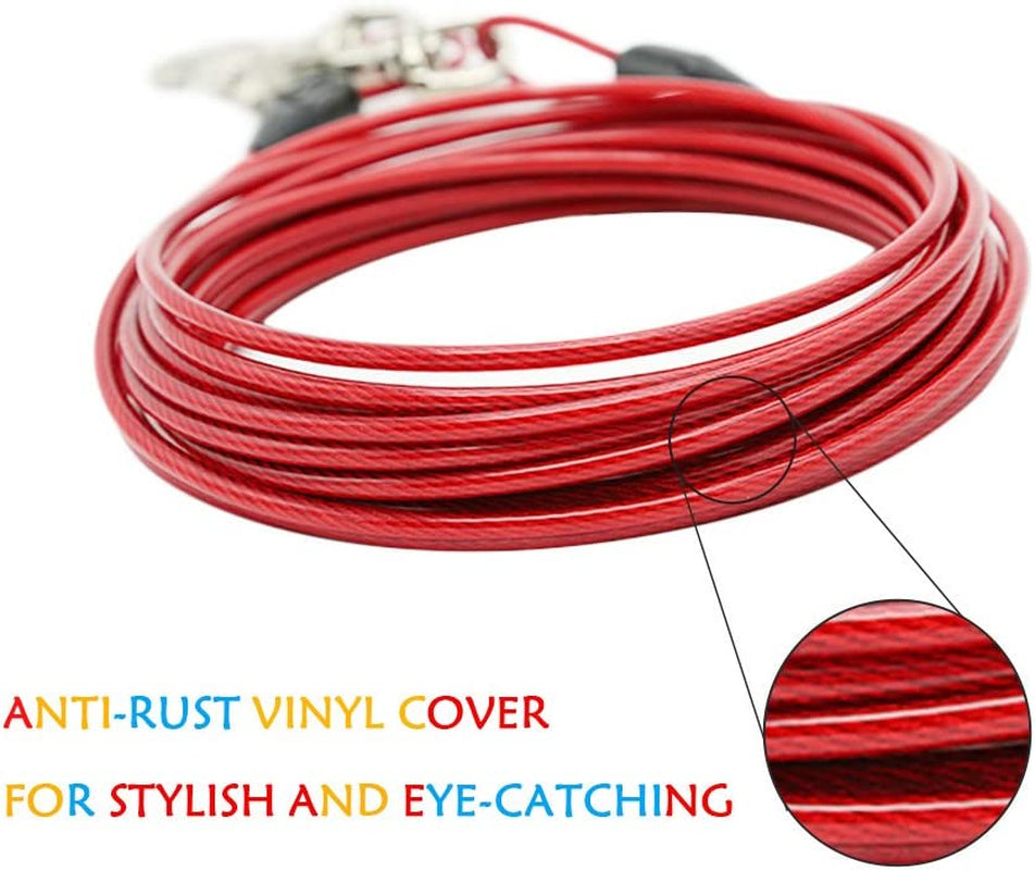 Petest 30Ft Tie-Out Cable with Crimp Cover for Heavy Dogs up to 125 Pounds Animals & Pet Supplies > Pet Supplies > Dog Supplies > Dog Apparel Petest   