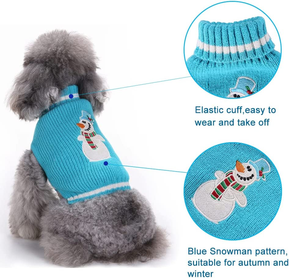 Dog Sweater Turtleneck Knitted,Dog Clothes for Small Medium Dog,Cute Dog Sweaters for Fall Winter，Warm and Soft Dog Sweater Animals & Pet Supplies > Pet Supplies > Dog Supplies > Dog Apparel KINGLEA   