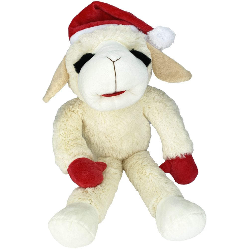 Multipet Holiday Jumbo Lamb Chop Dog Toy, with Squeaker, 19 " Animals & Pet Supplies > Pet Supplies > Dog Supplies > Dog Toys Multipet   