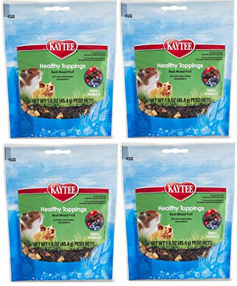 Kaytee Fiesta Healthy Toppings Mixed Fruit Treat for Small Animals (Rabbits, Guinea Pigs, Hamsters, Gerbils, Mice, and Rats) 4 Count Animals & Pet Supplies > Pet Supplies > Small Animal Supplies > Small Animal Food Kaytee Products Inc.   