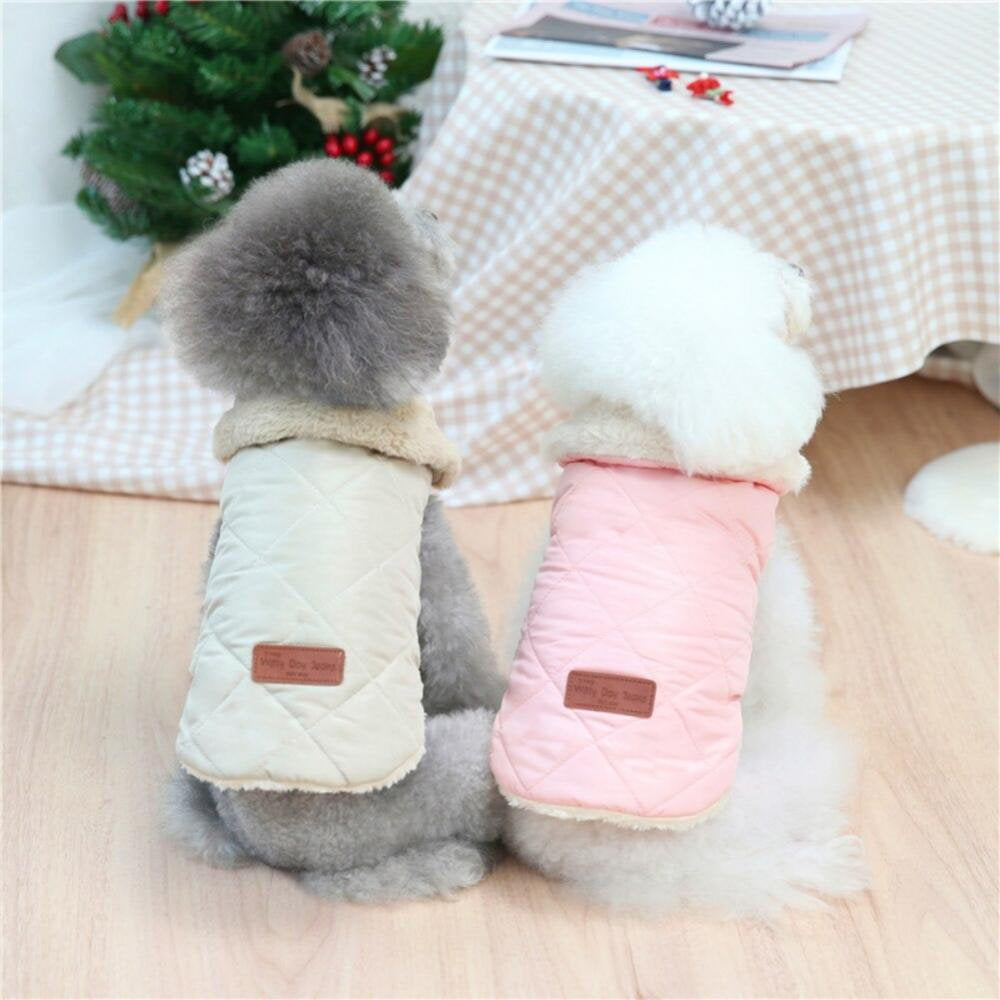 Elaydool Warm Pet Dog Clothes Fleece Puppy Outfit Vest Jacket Coat for Small Medium Dog Costume French Bulldog Chihuahua Apparel Animals & Pet Supplies > Pet Supplies > Dog Supplies > Dog Apparel Elaydool   