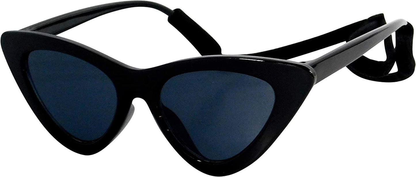 G005-Jnst Dog Cat Pet Costume T Cat Eye Sunglasses for Medium Breeds 18-30Lbs (Black) Animals & Pet Supplies > Pet Supplies > Dog Supplies > Dog Apparel Style Vault Black  