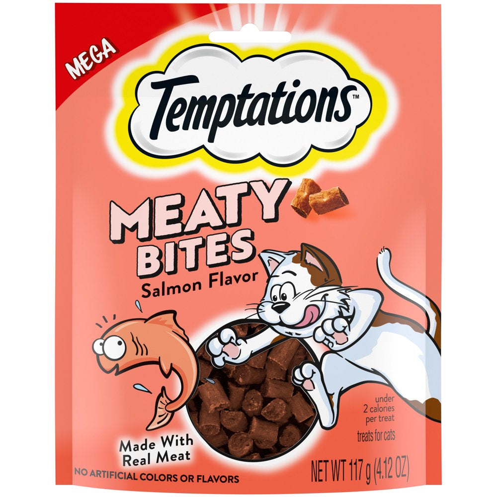 Temptations Meaty Bites Salmon Flavor Topper & Soft Treat for Cat, 1.5 Oz. (7 Count) Animals & Pet Supplies > Pet Supplies > Cat Supplies > Cat Treats Mars Petcare 4.12 oz  