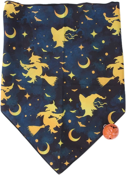 Dog Bandanas Suitable for Dog Bandana Boy & Girl Halloween Scarf Pumpkin Bell Dog Cat Towel Pet Halloween Supplies Holiday Accessories Decoration for Adorable Puppy Wedding & Valentine’S (A, One Size) Animals & Pet Supplies > Pet Supplies > Dog Supplies > Dog Apparel Generic A One Size 