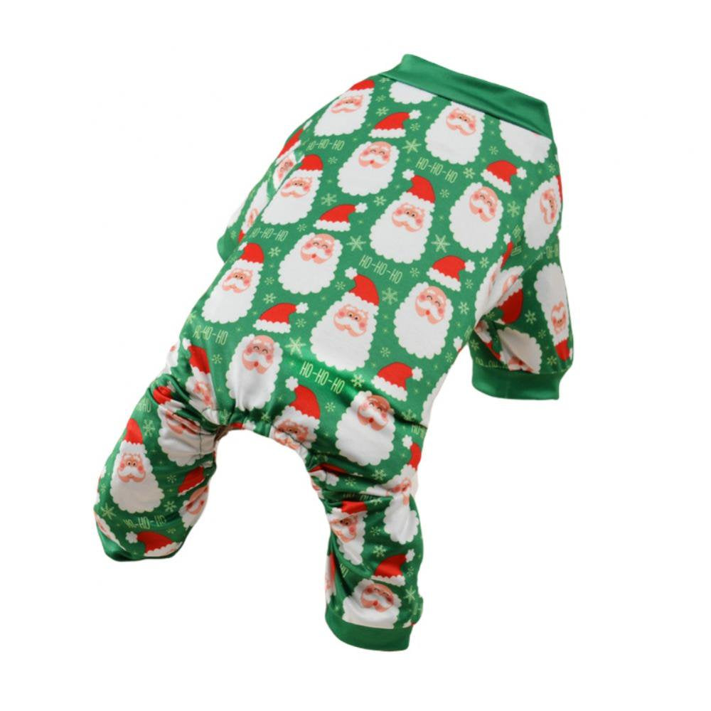 Christmas Dog Pajamas Pet Clothes Costume Xmas Apparel Jumpsuit Puppy Christmas Pajamas for Pet Holiday Decorations Animals & Pet Supplies > Pet Supplies > Dog Supplies > Dog Apparel Xinhuaya XL E 