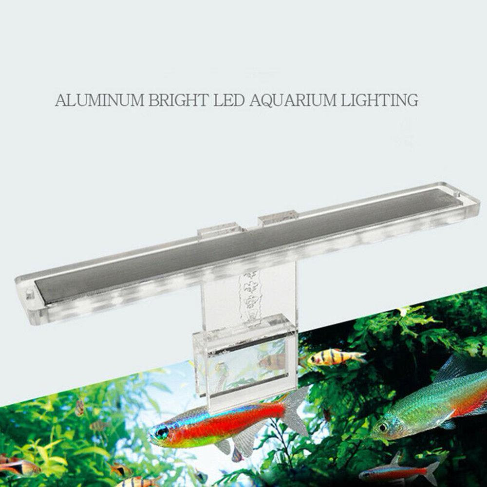 Clear Acrylic LED Aquarium Fish Tanks Lamp Plant Light Bracket Decor Light X3H8