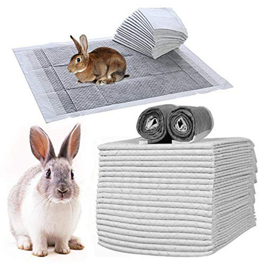 Pet Diaper Disposable Super Absorbent Healthy Clean Nappy Mat for Rabbit Cage Pad Diaper Supplies for Reptiles Cats and Small Animals (100 Pcs Gray) Animals & Pet Supplies > Pet Supplies > Dog Supplies > Dog Diaper Pads & Liners kathson   