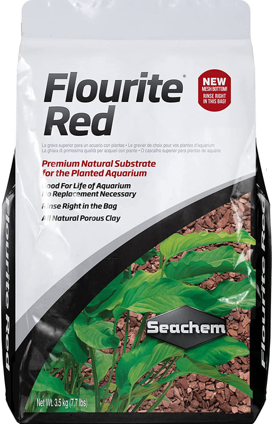 Seachem Flourite Red Clay Gravel- Substrate for Planted Aquarium, 7.7 Lb Bag