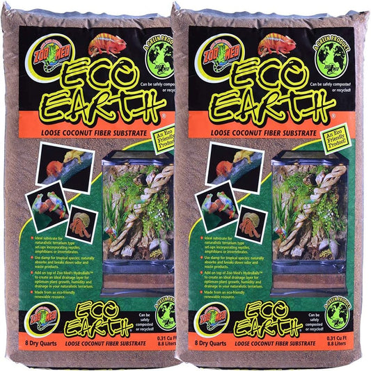 Dbdpet 'S Bundle 2 Pack Zoomed Eco Earth Loose Coconut Fiber Reptile Substrate 8 Quarts | by Zoomed & Includes Attached Pro-Tip Guide Animals & Pet Supplies > Pet Supplies > Reptile & Amphibian Supplies > Reptile & Amphibian Substrates DBDPet?   