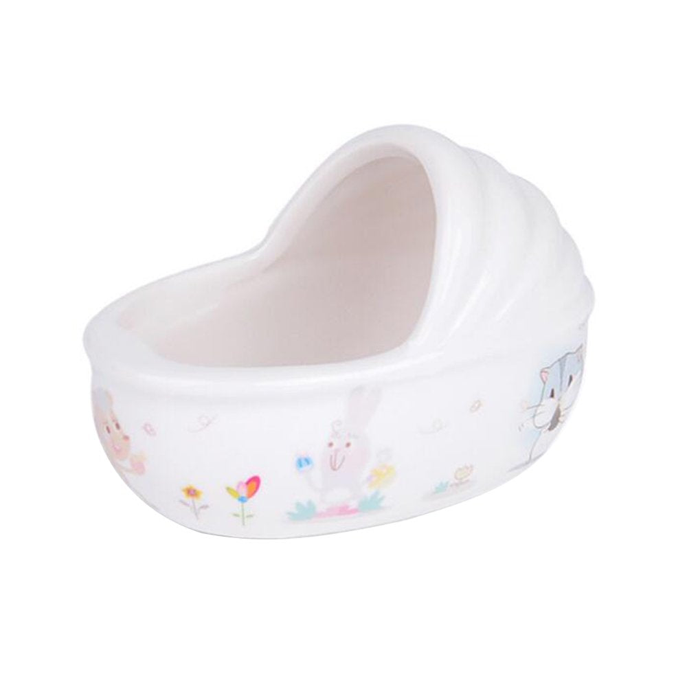 Visland Small Animal Hamster Bed, Bathtub Accessories Cage Toys, Ceramic Relax Habitat House, Sleep Pad Nest for Hamster /Guinea Pigs/Squirrel/Chinchilla Animals & Pet Supplies > Pet Supplies > Small Animal Supplies > Small Animal Habitats & Cages Visland   