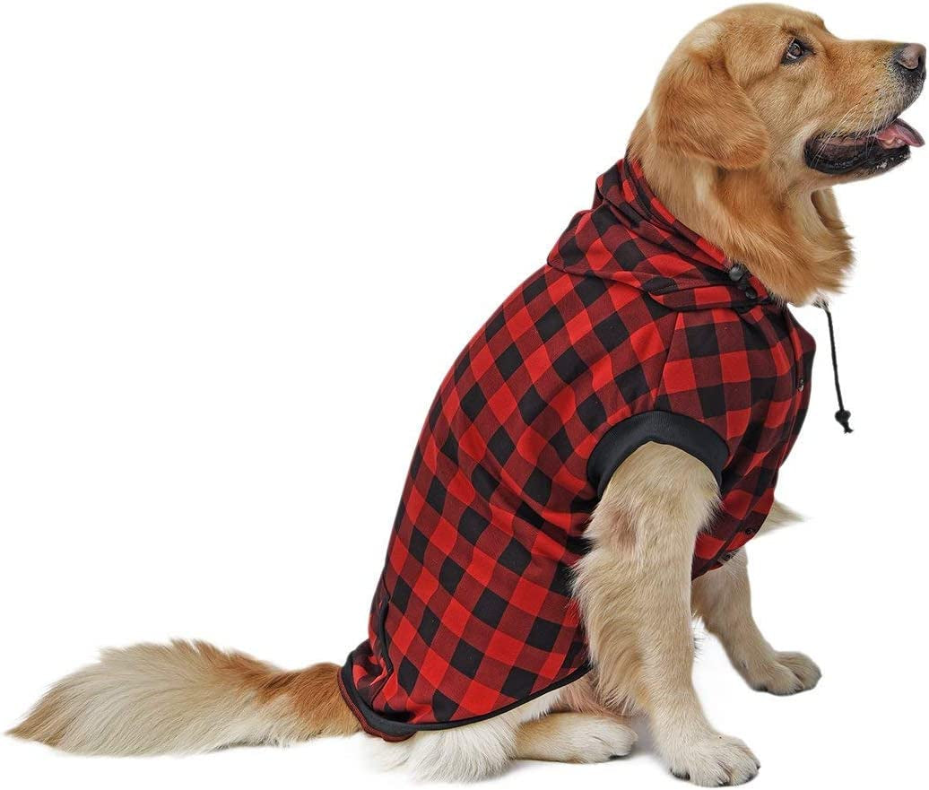 PAWZ Road Dog Coat Plaid Dog Sweater British Style Dog Vest Windproof Dog Jacket Dog Winter Clothes for Small Medium Large Dogs from Size S to 3Xlarge-Green Plaid S Animals & Pet Supplies > Pet Supplies > Dog Supplies > Dog Apparel PAWZ Road Red 2X-Large (Pack of 1) 