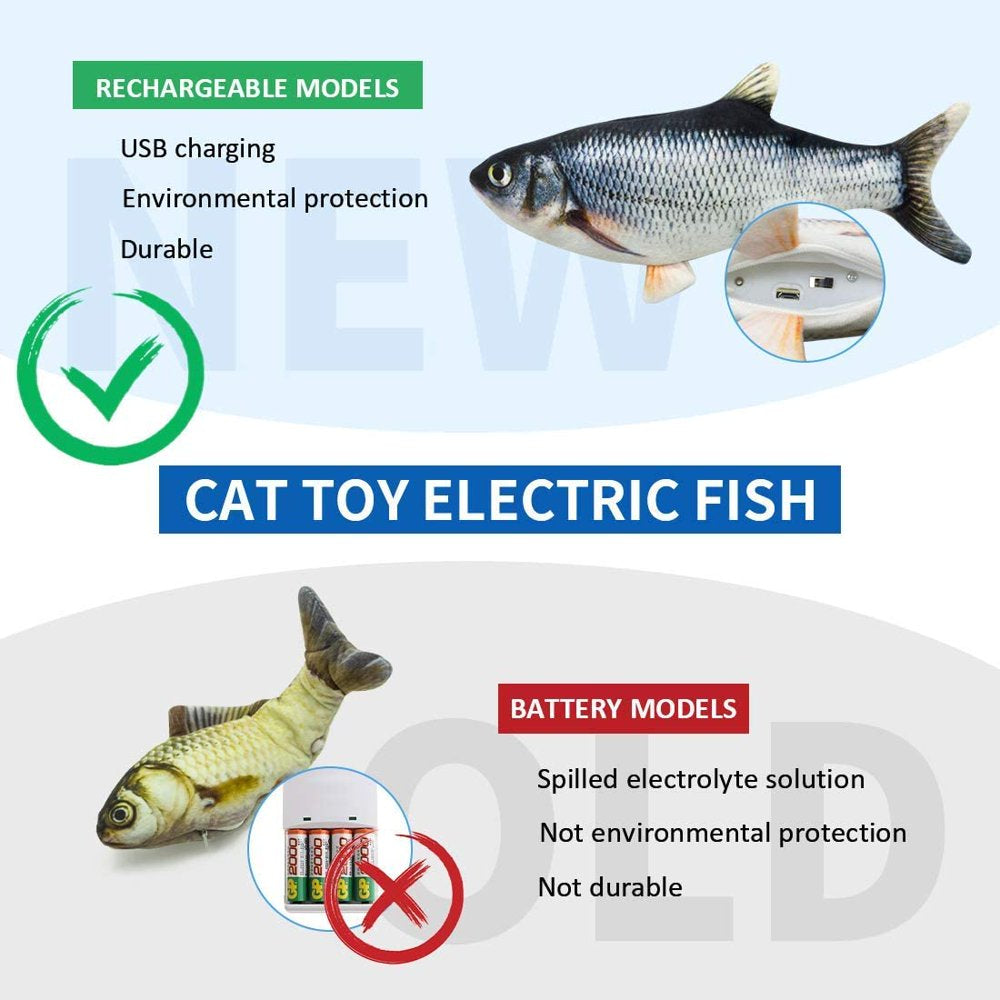 Fish Cat Toy, Baby Education Toy, Newgrowth Baby Toy, Electric Moving Fish Cat Toy