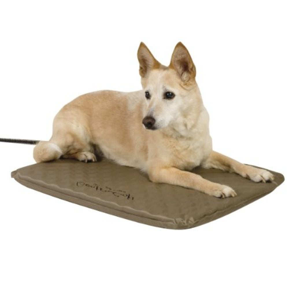 K&H Heated Pet Cat Bed, Tan. Animals & Pet Supplies > Pet Supplies > Cat Supplies > Cat Beds K&H Pet Products Medium (19" x 24")  