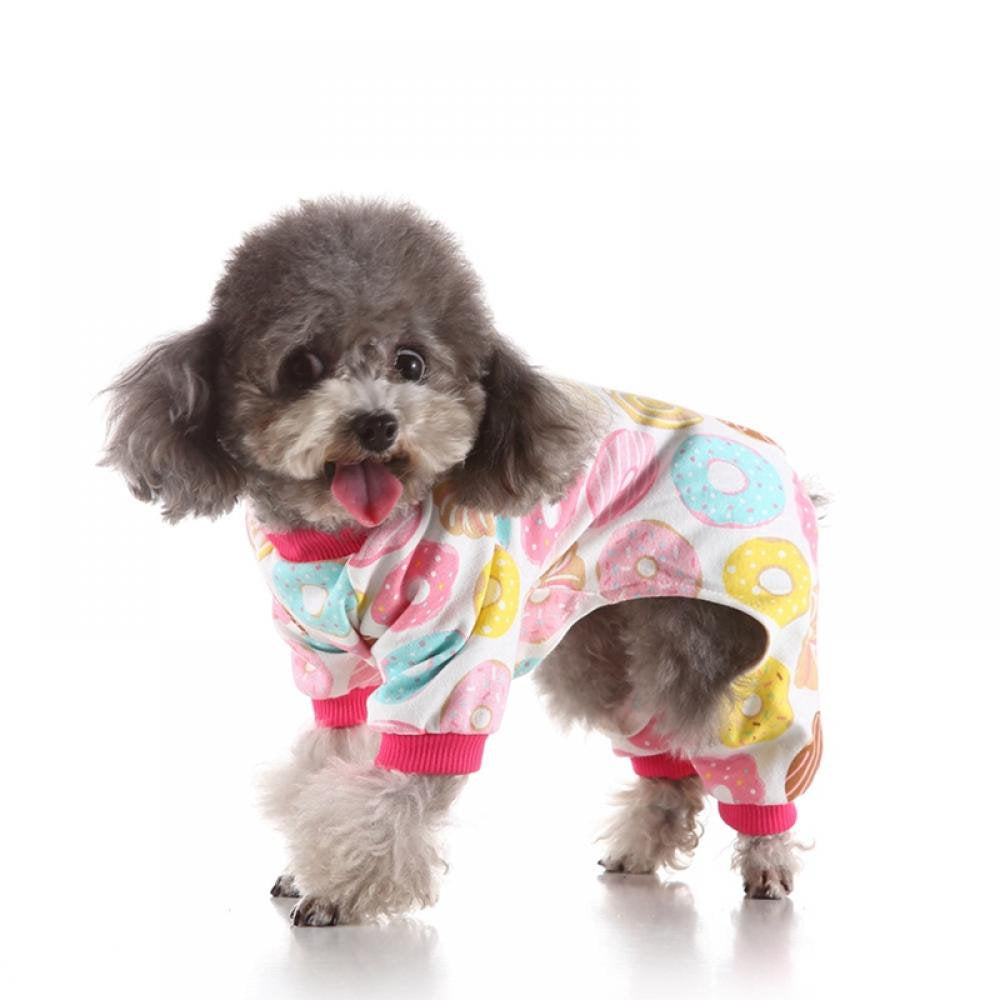 Pet Dogs Soft Cotton Pajamas Pjs Cartoon Homewear Puppy Apparel Jumpsuit Cotton Romper Sleepwear Animals & Pet Supplies > Pet Supplies > Dog Supplies > Dog Apparel Dragonus   