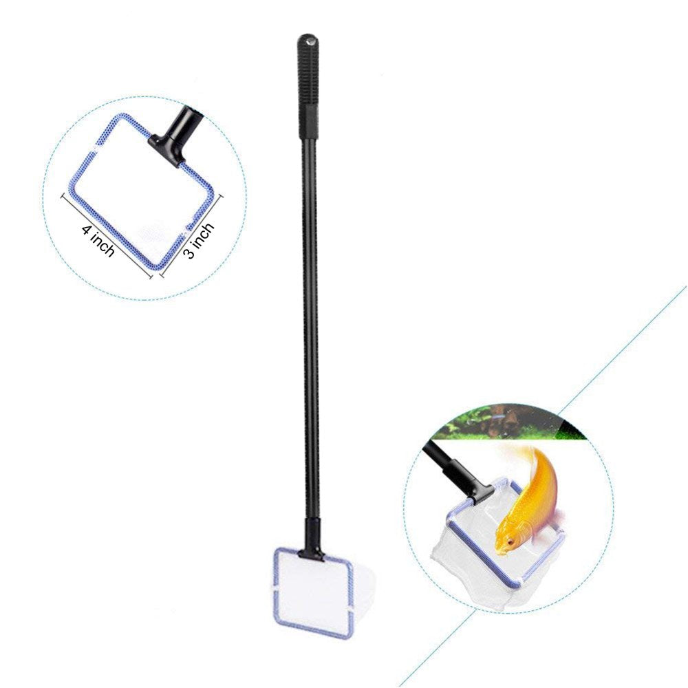 Aquaneat Aquarium Cleaning Set, 5 in 1 Fish Tank Tools Including Fish Net, Algae Scraper Animals & Pet Supplies > Pet Supplies > Fish Supplies > Aquarium Fish Nets AquaNeat   