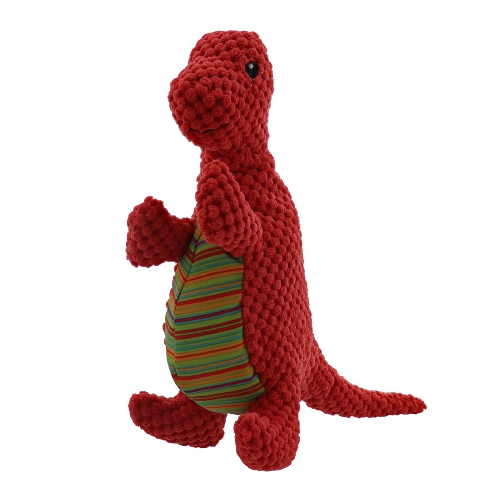 Play 365 Dog Toys Jurassic Printed Pals Diplodocus Red