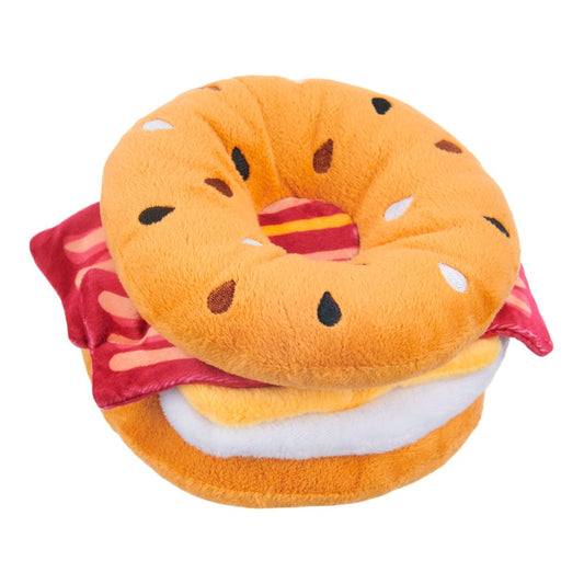 BARK Barkin Egg & Cheese Dog Toy, Multi-Color - Barkfest in Bed Animals & Pet Supplies > Pet Supplies > Dog Supplies > Dog Toys BARK   