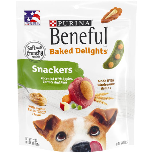 Purina Beneful Dog Training Treats, Baked Delights Snackers, 22 Oz. Pouch Animals & Pet Supplies > Pet Supplies > Dog Supplies > Dog Treats Nestlé Purina PetCare Company   