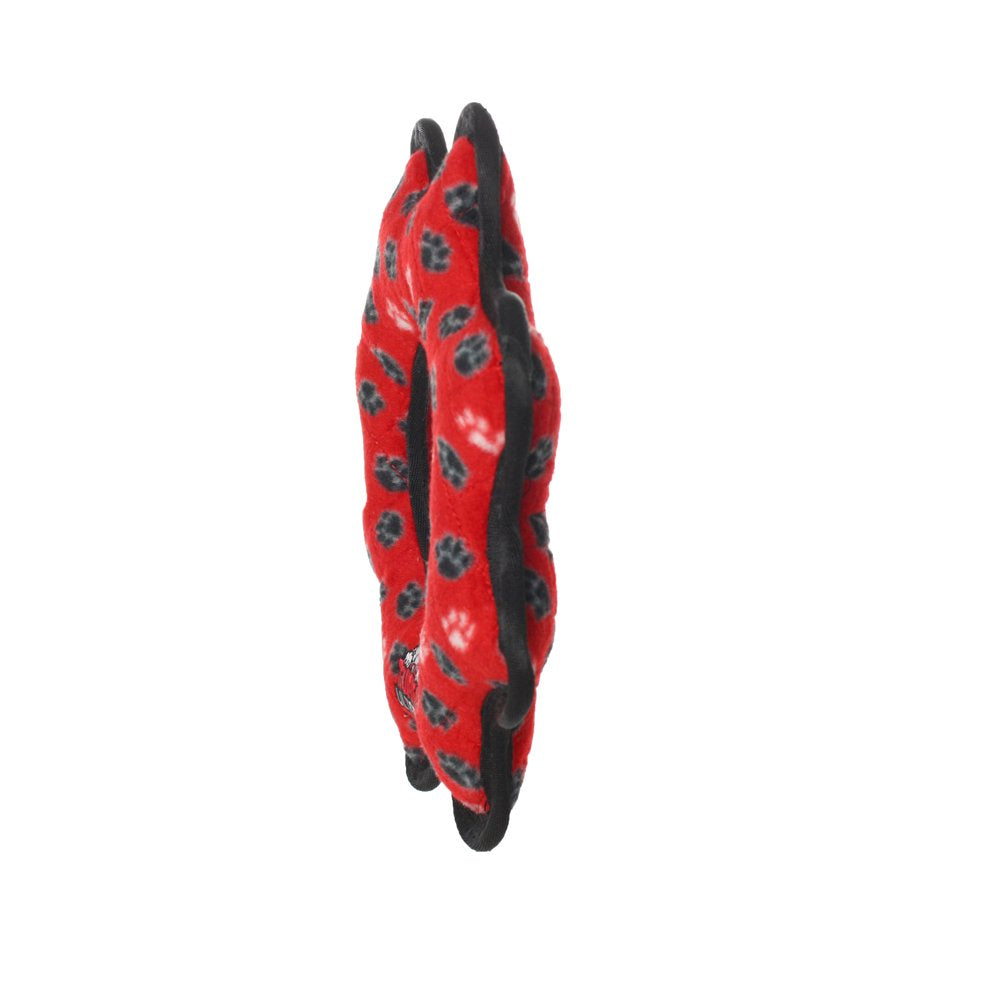 Tuffy Ultimate Gear Ring Red Paw, Durable Squeaky Dog Toy Animals & Pet Supplies > Pet Supplies > Dog Supplies > Dog Toys VIP Products   