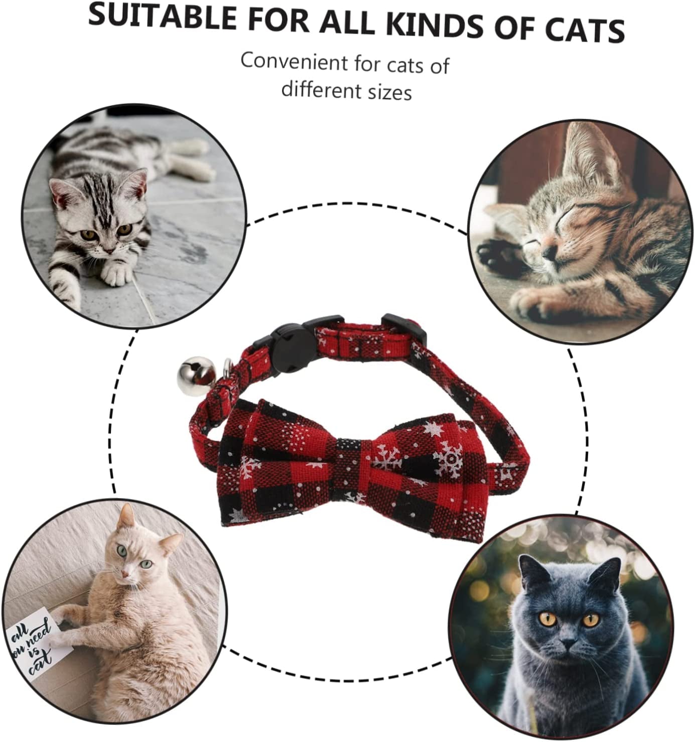 GLSTOY 1Pc Collar Nativity Accessories Puppy Outfits Bandanas for Small Dogs Cat Neckbands Adjustable Neck Collar Dog Cat Christmas Bow Tie Pet Supplies Cat Xmas Collars Pet Accessories Animals & Pet Supplies > Pet Supplies > Dog Supplies > Dog Apparel GLSTOY   