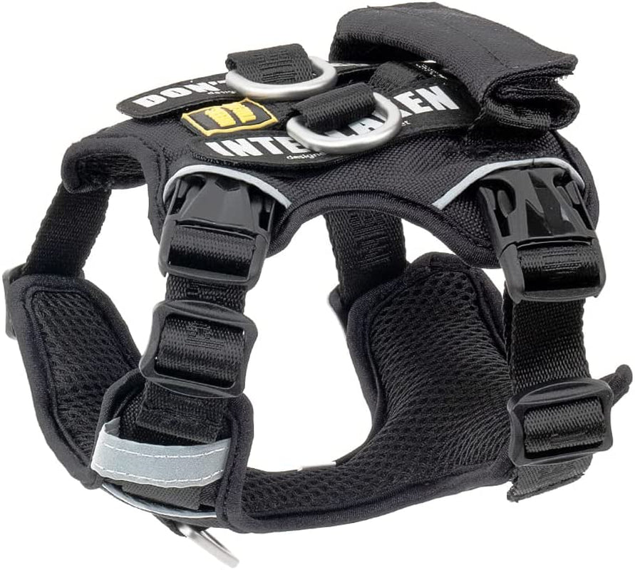 Dog Harness, No-Pull Pet Harness, Adjustable Eva Padded Dog Vest, Reflective No-Choke Pet Patch Vest with Easy Control Handle (M, Passion Red) Animals & Pet Supplies > Pet Supplies > Dog Supplies > Dog Apparel NEEDS THE PET Classic Black XS 