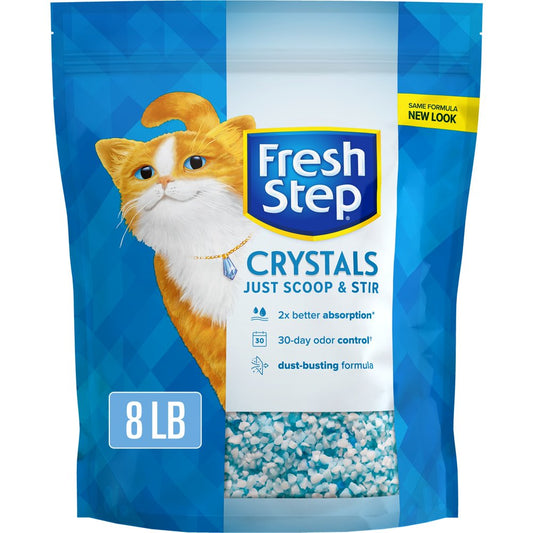 Fresh Step Crystals, Premium Cat Litter, Scented, 8 Pounds Animals & Pet Supplies > Pet Supplies > Cat Supplies > Cat Litter The Clorox Company 8 lbs  