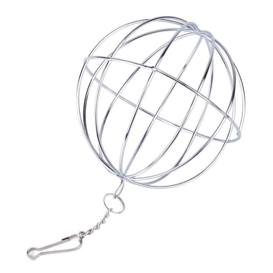 Hay Manger Food Ball Stainless Steel Plating Grass Rack Ball for Rabbit Guinea Pig Pet Hamster Pet Supplies Animals & Pet Supplies > Pet Supplies > Small Animal Supplies > Small Animal Food Popvcly   