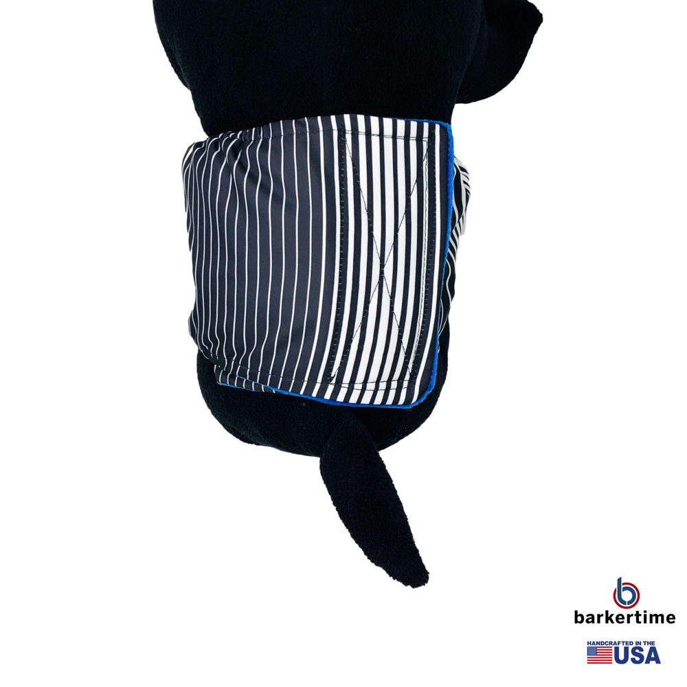 Barkertime Black Stripes Premium Waterproof Washable Dog Belly Band Male Wrap - Made in USA Animals & Pet Supplies > Pet Supplies > Dog Supplies > Dog Diaper Pads & Liners Barkertime   