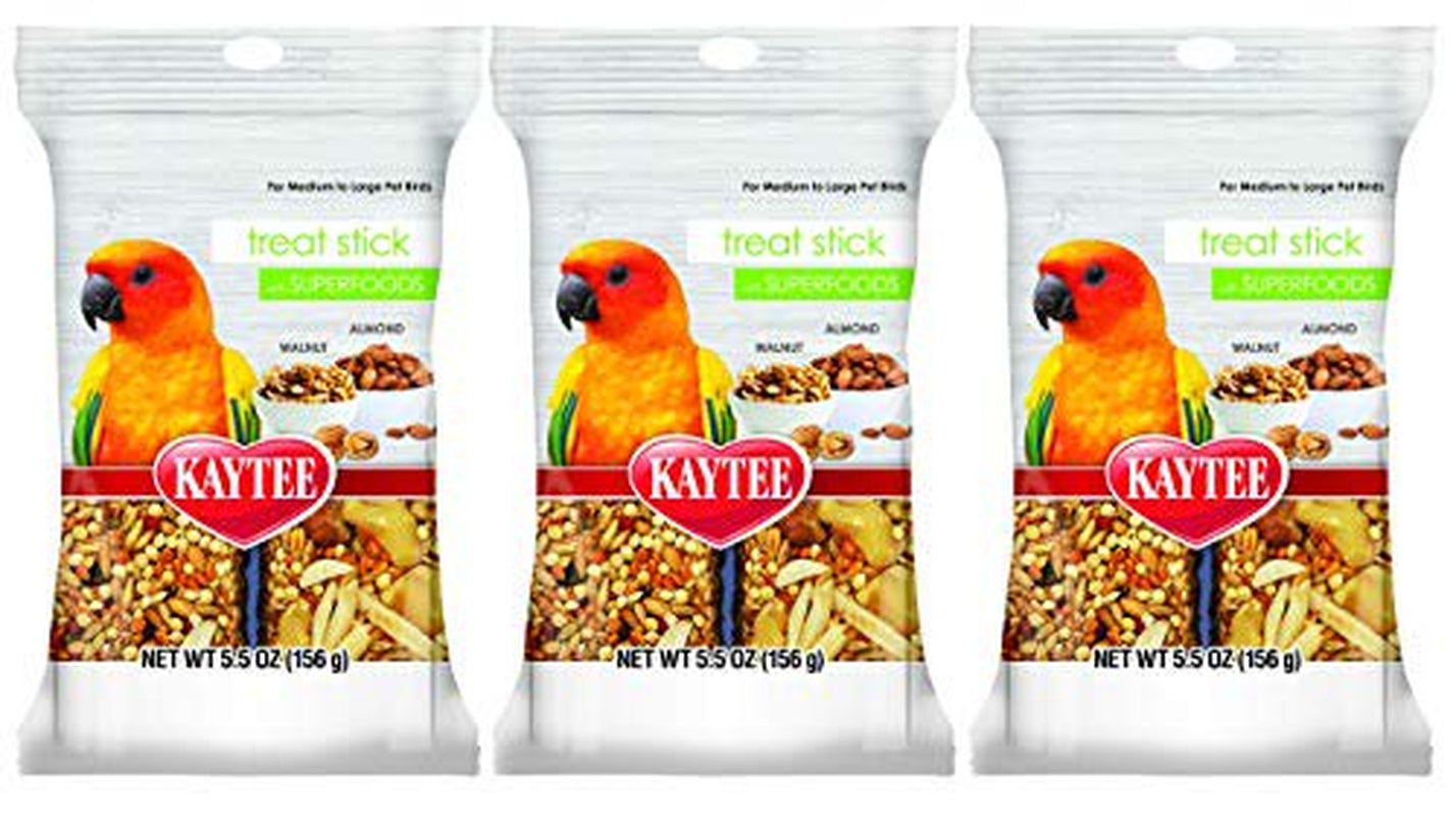 Kaytee 6 Pack of Bird Treat Sticks with Superfoods, Medium to Large, with Walnut and Almond Animals & Pet Supplies > Pet Supplies > Bird Supplies > Bird Treats Kaytee   