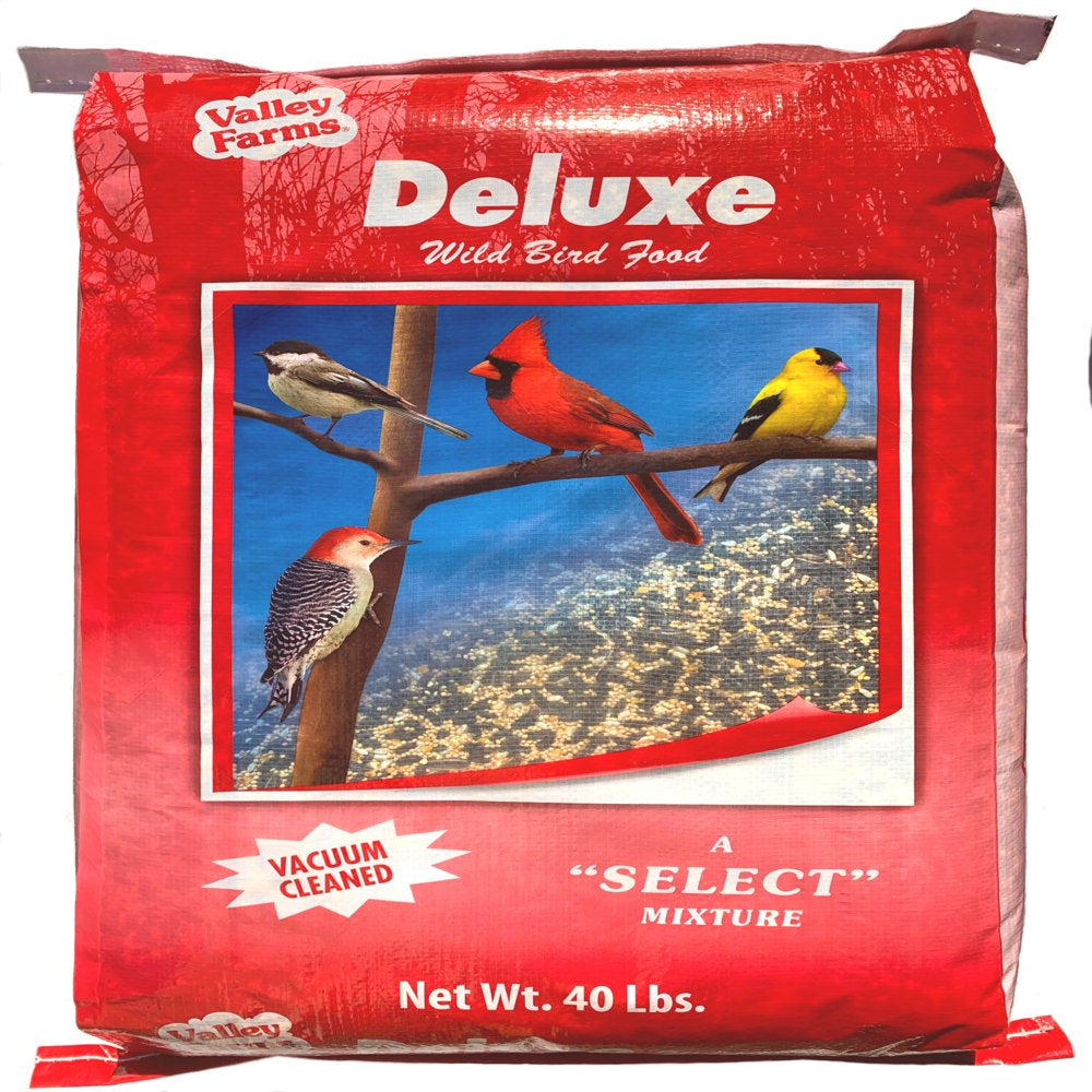 Valley Farms Deluxe Blend Wild Bird Food Animals & Pet Supplies > Pet Supplies > Bird Supplies > Bird Food Valley Farms 40 lbs  