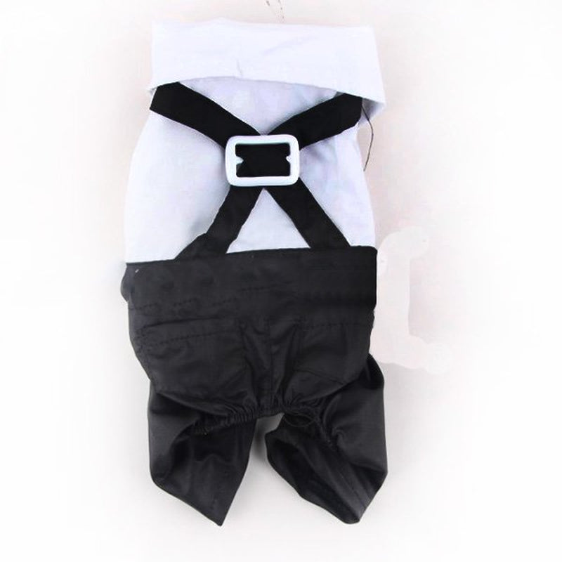 Pet Dog Tuxedo Bow Tie Wedding Suit Clothing Puppy Costumes Clothes Apparel Animals & Pet Supplies > Pet Supplies > Dog Supplies > Dog Apparel Funcee   