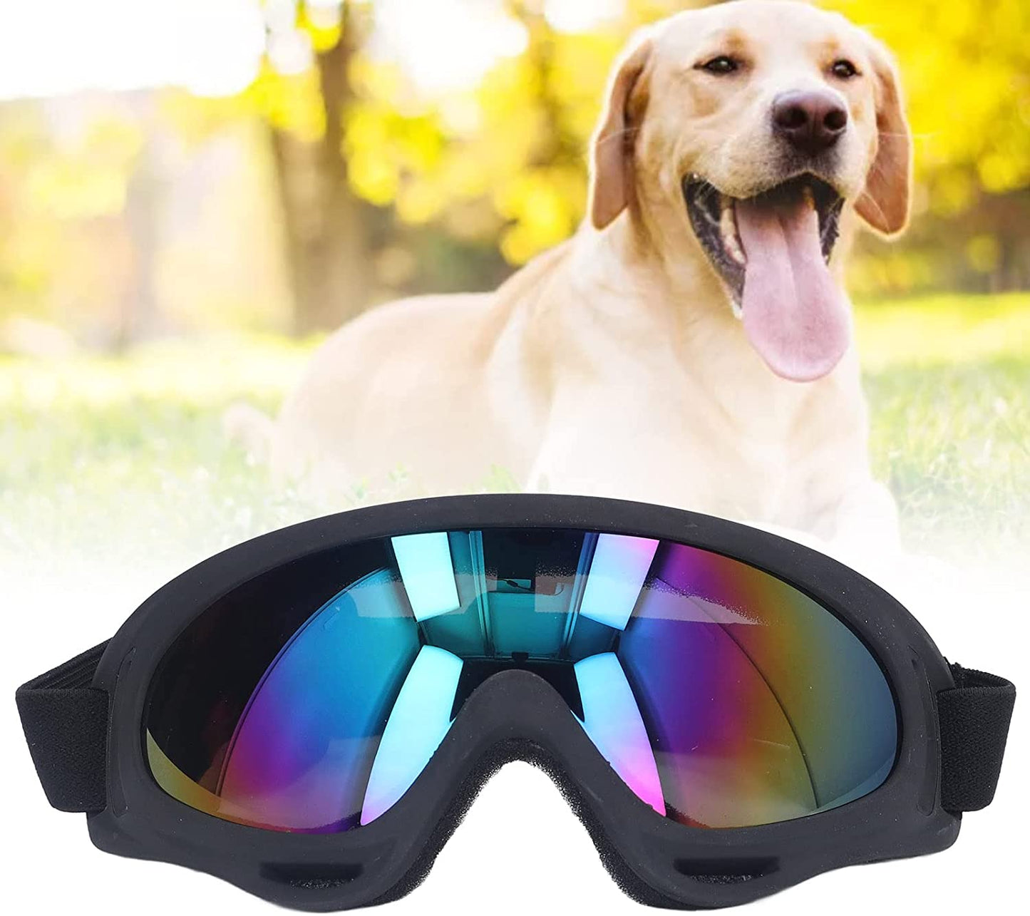 VGEBY Dog Sunglasses UV Protection Windproof Eye Protective Colorful Lens Large Dog Goggles Glasses Animals & Pet Supplies > Pet Supplies > Dog Supplies > Dog Apparel VGEBY   