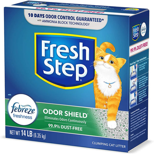 Fresh Step Scented Litter with the Power of Febreze, Clumping Cat Litter
