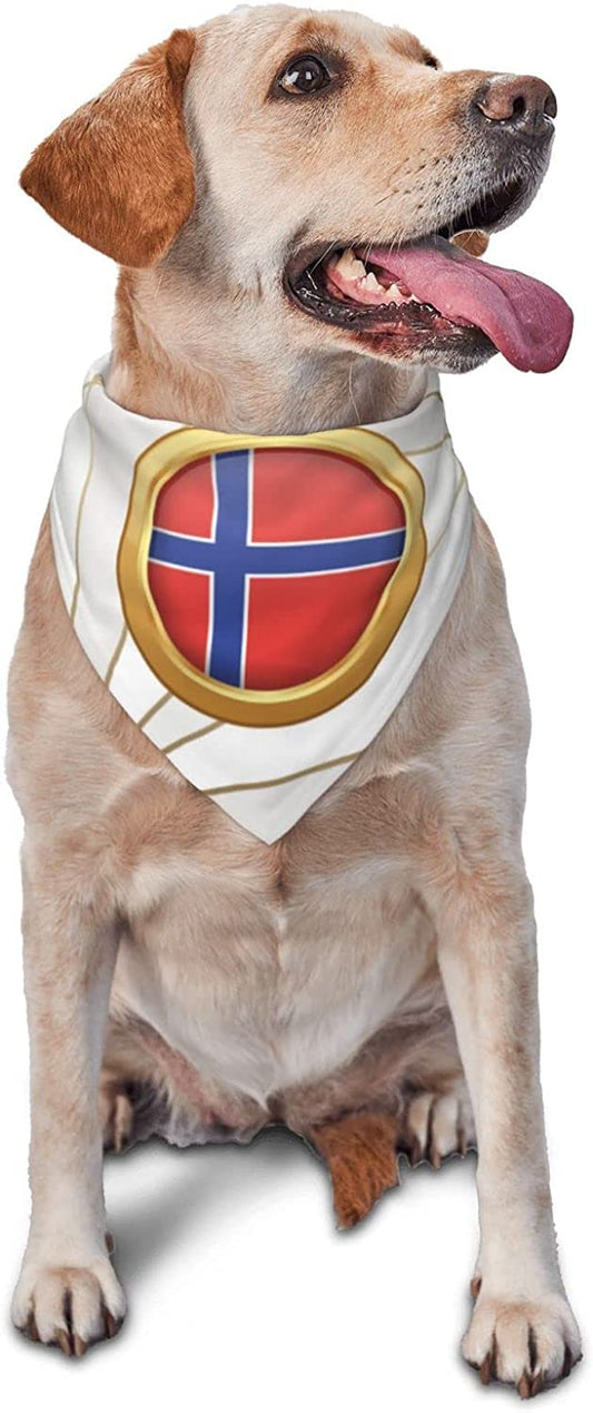 Golden Disc Norway Flag Pet Dog and Cat Decorative Triangle Scarf,Dog Bandana,Breathable and Stain Resistant. Animals & Pet Supplies > Pet Supplies > Dog Supplies > Dog Apparel ZALTAS   