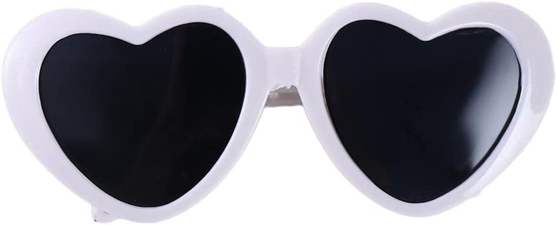 CHDHALTD Cute Pet Dog Sunglasses, Heart Sun Flower Glasses for Small Dogs Cats Maltese Hiromi Poodle Yorkshire(Black) Animals & Pet Supplies > Pet Supplies > Dog Supplies > Dog Apparel BEMEI White  