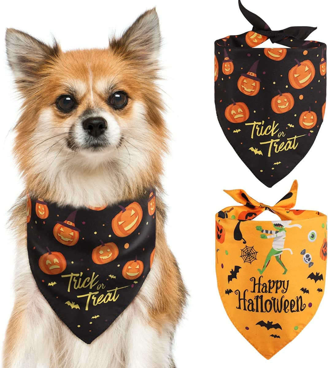 Yicostar Dog Birthday Party Supplies, Dog Birthday Bandana Scarf Dog Puppy Birthday Hat with Numbers for Small Medium Large Dogs Pet Animals & Pet Supplies > Pet Supplies > Dog Supplies > Dog Apparel Yicostar Halloween  